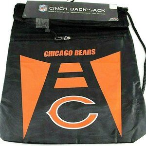 Chicago Bears NFL Cinch Back-Sack Black Drawstring